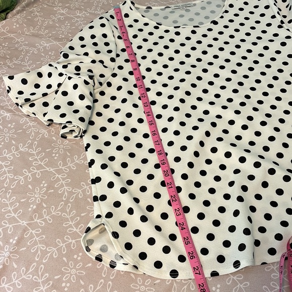 Green Envelope polkadot top size 2X - Picture 6 of 8